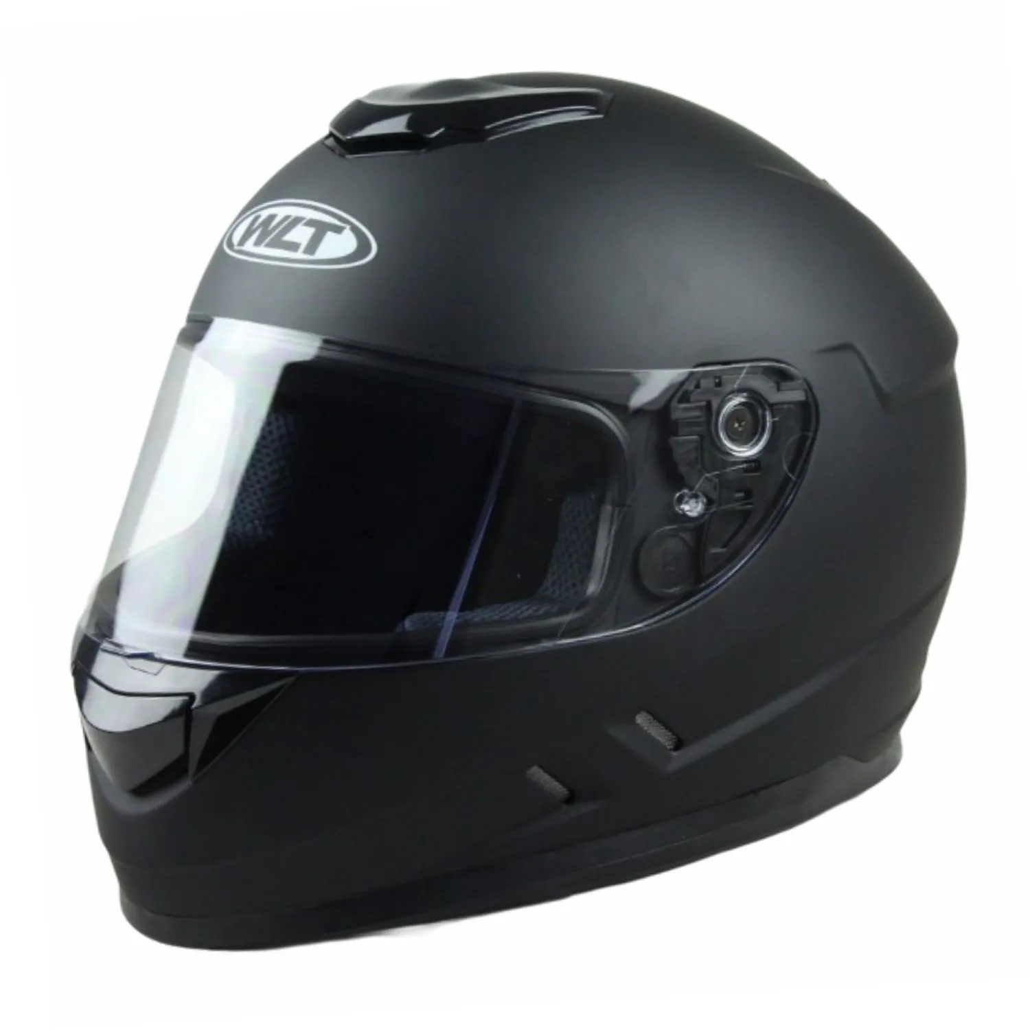 Casco Moto WLT 107 Solid Black Matt